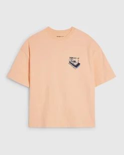 Orange Cotton Washed Japanese Car T-Shirt