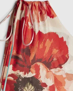 Orange One Shoulder Maxi Dress