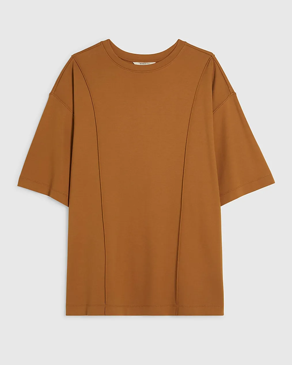 Orange Oversized Seam Front T-Shirt