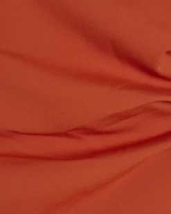 Orange Polyamide Bandeau Top