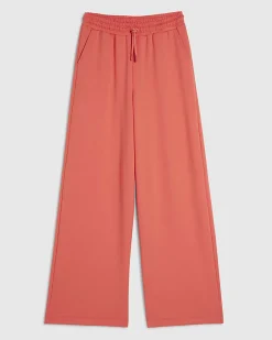Orange Premium Drawstring Wide Leg Joggers