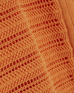 Orange Tape Yarn Knitted Jumper
