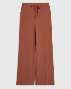 Orange Wide Leg Tailored Trousers
