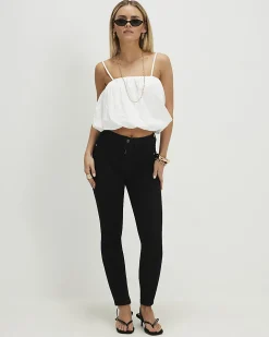 Petite Black Super Skinny Jeans