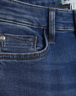 Petite Blue Denim Mid Rise Bootcut Jeans
