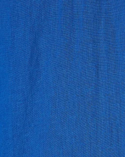 Petite Blue Linen Blend Top