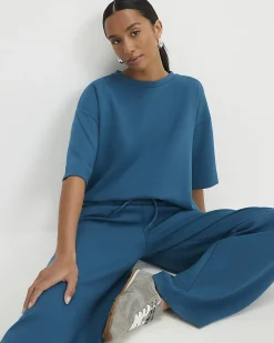 Petite Blue Premium Boxy T-shirt