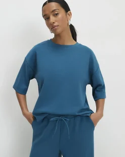 Petite Blue Premium Boxy T-shirt