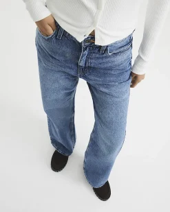 Petite Blue Relaxed Straight Jeans