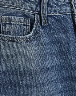Petite Blue Relaxed Straight Jeans