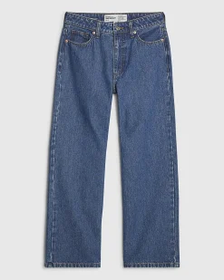Petite Blue Relaxed Straight Leg Jeans