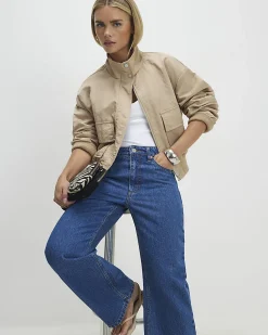 Petite Blue Relaxed Straight Leg Jeans
