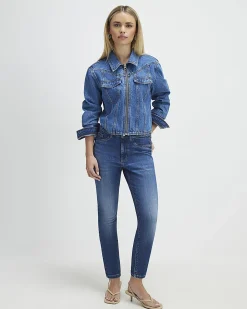 Petite Blue Sculpt Skinny Jeans