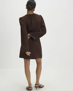 Petite Brown Snaffle Detail Mini Dress