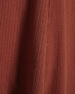 Petite Brown Textured Full Skirt