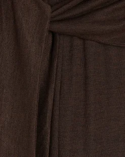 Petite Brown Tie Waist Trousers