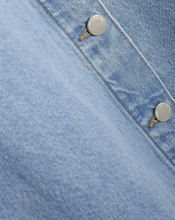 Petite Denim Button Through Dress