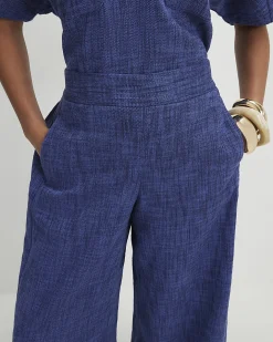 Petite Navy Cotton Joggers