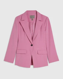 Petite Pink Cinch Back Blazer