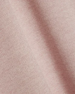 Petite Pink Metallic Midi Skirt