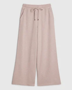 Petite Pink Metallic Wide Leg Trousers