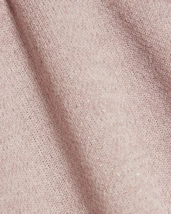 Petite Pink Metallic Wide Leg Trousers