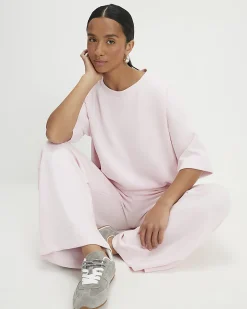 Petite Pink Premium Short Sleeve Boxy T-shirt