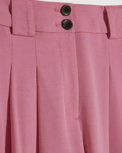 Petite Pink Wide Leg Trousers