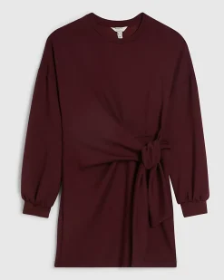 Petite Red Knot Side Mini Dress