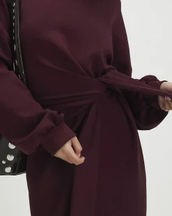 Petite Red Knot Side Mini Dress