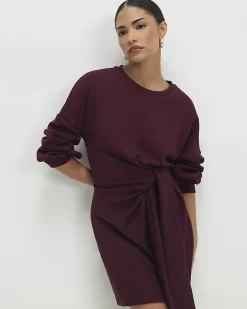 Petite Red Knot Side Mini Dress