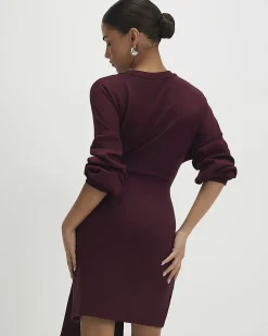 Petite Red Knot Side Mini Dress