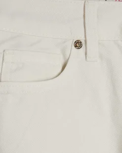 Petite White Relaxed Straight Leg Jeans