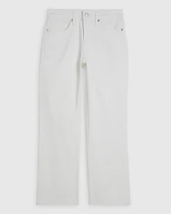 Petite White Stretch Straight Leg Jeans