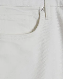 Petite White Stretch Straight Leg Jeans