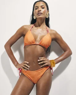 Pink and Orange Reversible Bikini Bottoms
