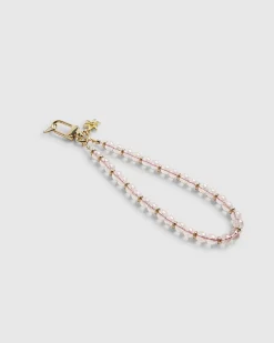 Pink Beaded Phone Chain