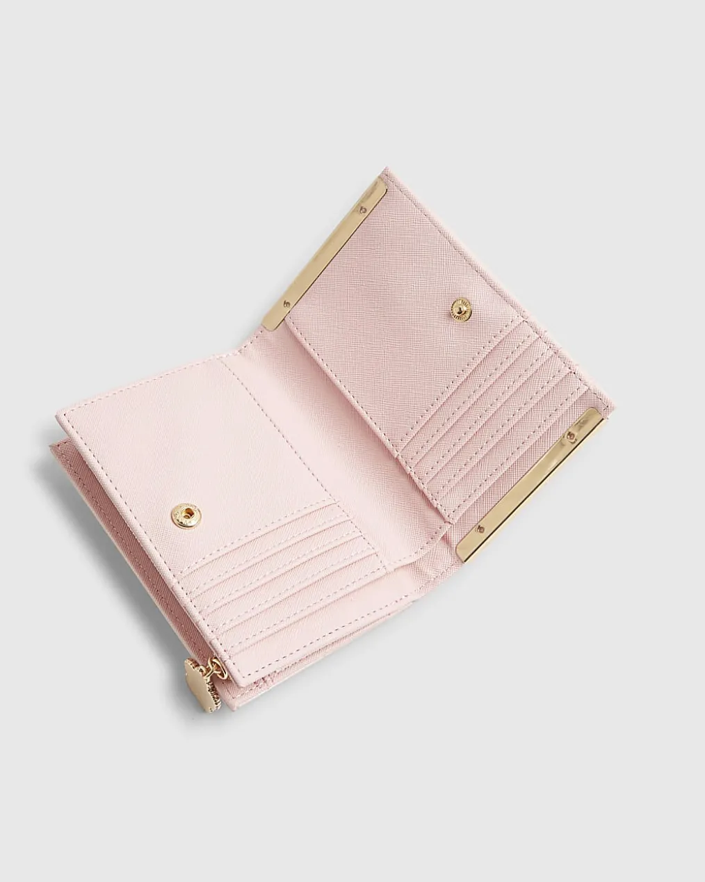 Pink Boucle Foldout Purse