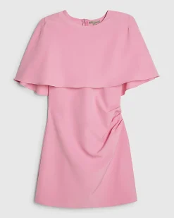 Pink Cape Mini Dress