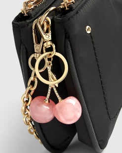 Pink Cherry Bag Charm