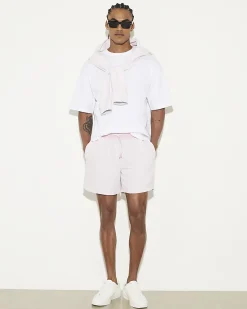 Pink Colourblock Swim Shorts