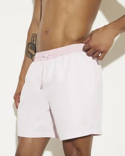 Pink Colourblock Swim Shorts