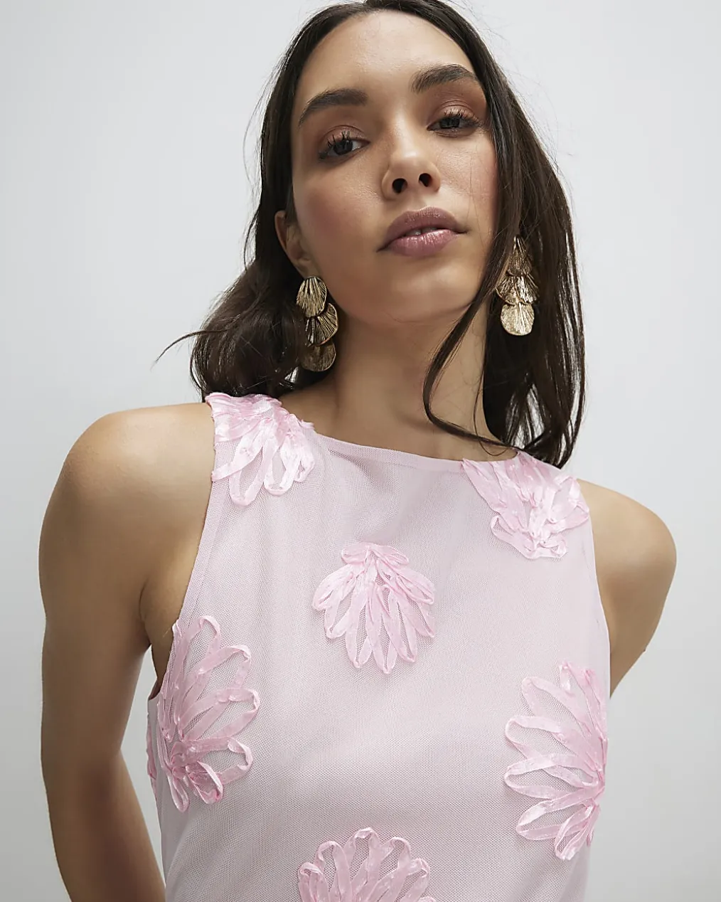 Pink Cornelli Shell Racer Top