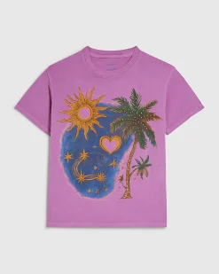 Pink Cotton Celestial T-Shirt