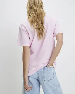 Pink Cotton Oui Oui Graphic T-Shirt