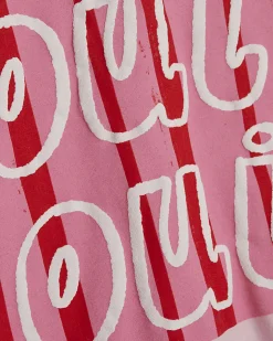 Pink Cotton Oui Oui Graphic T-Shirt