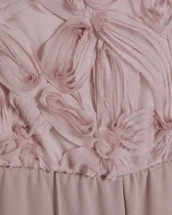 Pink 3D Flower Bandeau Jumpsuit