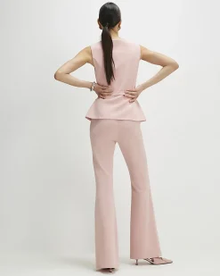 Pink Diamante Button Jumpsuit