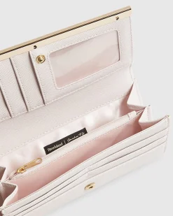 Pink Floral Print Clip Top Purse