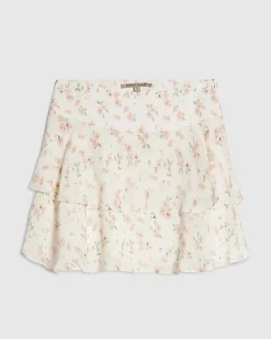 Pink Floral Rara Mini Skirt